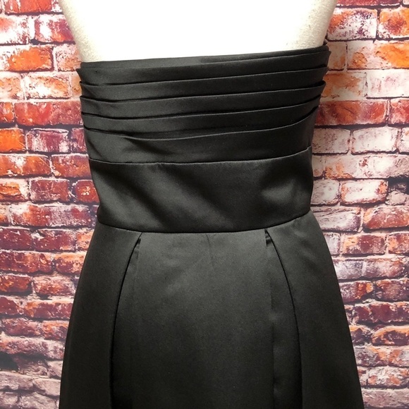 WHBM - GORGEOUS BLACK STRAPLESS MIDI DRESS SIZE 6 EUC - Picture 8 of 14